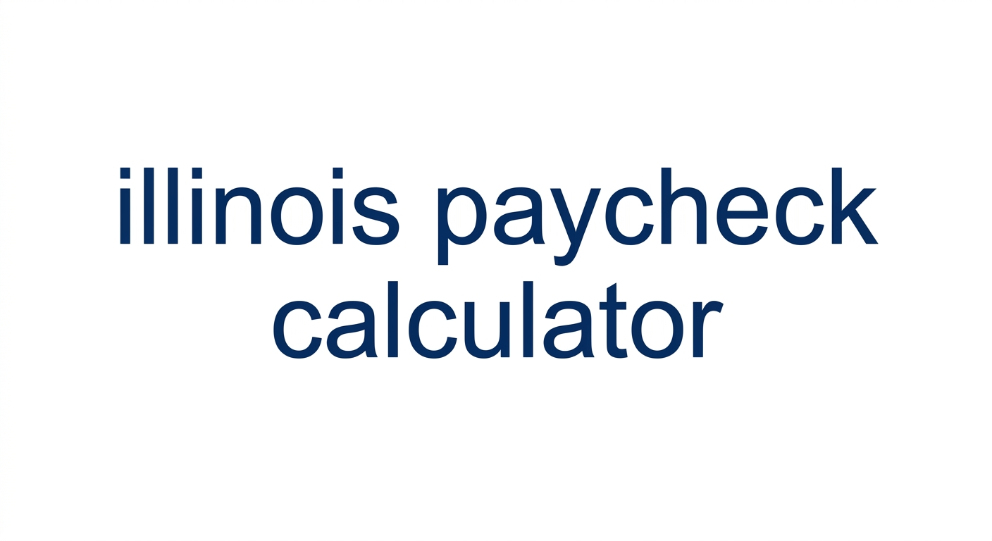 illinois paycheck calculator